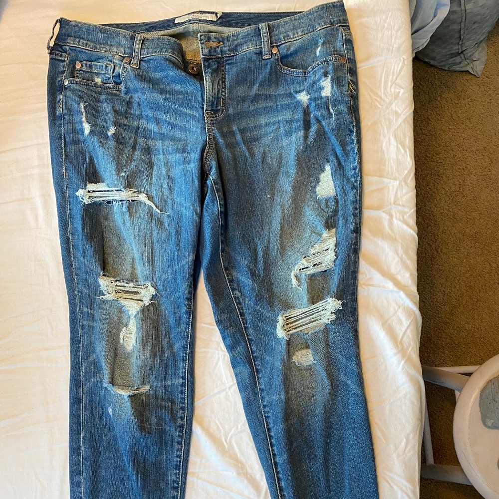 Cute boyfriend crop jeans
